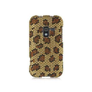 Gold Leopard Bling Gem Jeweled Crystal Cover Case for Samsung Galaxy Attain 4G SCH R920: Cell Phones & Accessories