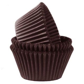 Chocolate Brown Cupcake Baking Cup Liners  500 Count: Kitchen & Dining