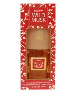 COTY WILD MUSK by Coty CONCENTRATE COLOGNE SPRAY 1.5 OZ for WOMEN : Beauty