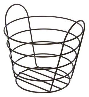 American Metalcraft BWB965 Round Wire Basket with Handles, 9 by 6 1/2 Inch, Black: Home Storage Baskets: Kitchen & Dining