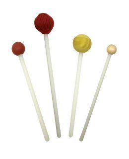 American Drum Short Set of Mallets, For Use with a Mallet Cuff: Musical Instruments