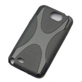 CellMACsTM X Design TPU Case Cover for Samsung Galaxy Note 2   Black: Cell Phones & Accessories