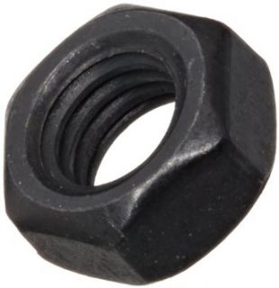 18 8 Stainless Steel Hex Nut, Black Oxide Finish, DIN 934, Metric, M4 0.7 Thread Size, 7 mm Width Across Flats, 3.2 mm Thick (Pack of 100): Industrial & Scientific