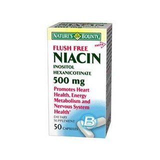 NATURES BOUNTY NIACIN 500MG FLUSH FREE 660 50 CAPSULES Health & Personal Care