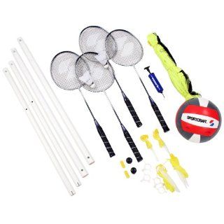 Sportcraft Badminton/Volleyball Combo : Badminton Sets : Sports & Outdoors