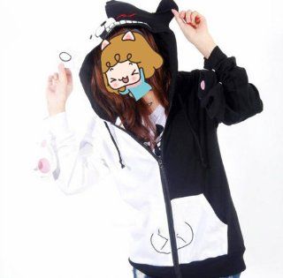 Leecos Danganronpa Black and White Bear Hooded Sweater  Email Us Your Size: Toys & Games