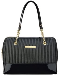 Anne Klein Change The Channe Duffle Medium Top Handle Bag, Black, One Size: Top Handle Handbags: Shoes