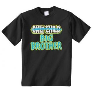 Threadrock 'Only Child to Big Brother' Youth T Shirt: Clothing