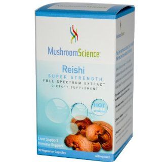 Mushroom Science, Reishi, Super Strength, 400 mg, 90 Veggie Caps: Health & Personal Care