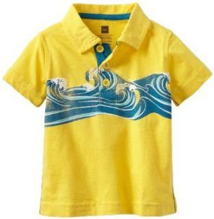 Tea Collection Baby Boys Infant Kommetjie Wave Polo, Lemon, 6 12 Months: Infant And Toddler Polo Shirts: Clothing