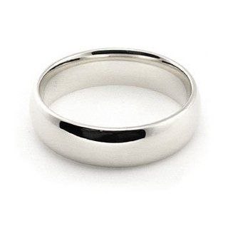 Women's and Men's Platinum 950 5mm Plain Comfort Fit Wedding Band Ring: American Set Co.: Jewelry