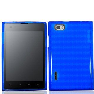 Blue Soft TPU Skin Gel Cover Case For LG Intuition / Optimus Vu VS950 Cell Phones & Accessories