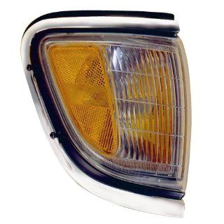 1995 1996 1997 Toyota Tacoma Pickup Truck (4WD 4 Wheel Drive) Corner Park Light Turn Signal Marker Lamp with Chrome Trim Right Passenger Side (95 96 97): Automotive