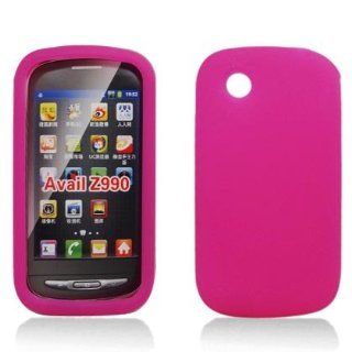 For AT&T Zte Avail Z990 Accessory   Pink Silicon Skin Gel Case Proctor Cover + Free Lf Stylus Pen: Cell Phones & Accessories