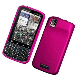 MOT A957 DROID PRO Rubberized Protector Case, Hot Pink: Cell Phones & Accessories