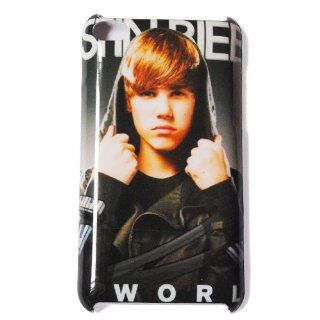 Justin Bieber Design 17   Slim Hard Plastic Case Cover for Ipod Touch 4 : MP3 Players & Accessories
