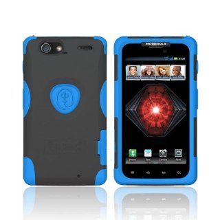 Blue Black OEM Trident Aegis Hard Silicone Case Cover Screen Protector AG XT912 BL For Motorola Droid RAZR MAXX Cell Phones & Accessories