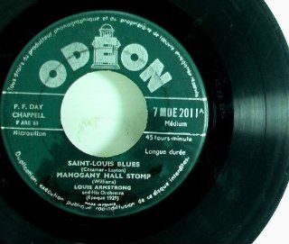 VINYL RECORD 45 RPM. LOUIS AMSTRONG "SAINT LOUIS BLUE" 13 9 12 VERY RARE COLLECTION. : Other Products : Everything Else