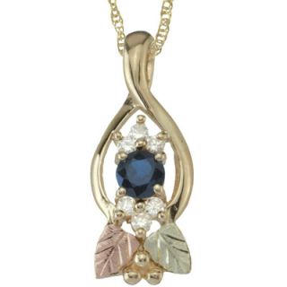 0mm sapphire and diamond accent loop pendant orig $ 409 00 now $ 347