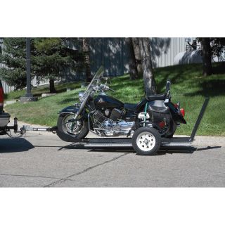 Ultra-Tow Single-Rail Folding Motorcycle Trailer, Model# 3806S084  Trailers