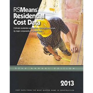 RS Means Residential Cost Data 2013 (Paperback)