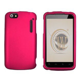 Rose Pink Rubberized Hard Case Cover for Alcatel 960C Cell Phones & Accessories