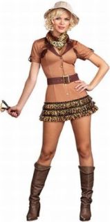 Deluxe Sexy Safari Girl Costume   Small: Adult Sized Costumes: Clothing