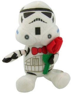 Date Night Stormtrooper with Bowtie Holding Rose Star Wars Movie Character Plush Toy: Toys & Games