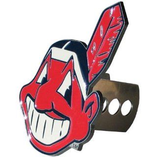 MLB Trailer Hitch Cover   Cleveland Indians : Sports Fan Trailer Hitch Covers : Sports & Outdoors