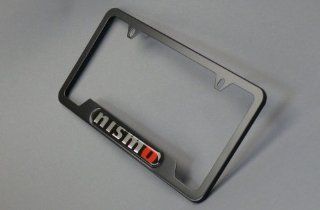 Black Stainless Genuine Nissan Nismo License Plate Frame w/ Free Lanyard 999MB AV000BK: Automotive