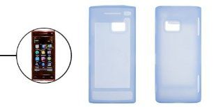 Silicone Case Clear Light Blue Soft Protector for Nokia X6: Cell Phones & Accessories