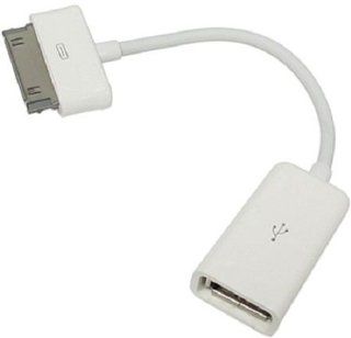 C&E 30 Pin to USB OTG On The Go Adapter Cable for Samsung Galaxy Tab   White (CNE95707): Computers & Accessories