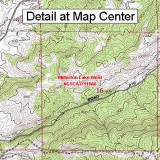 USGS Topographic Quadrangle Map   Millerton Lake West, California (Folded/Waterproof) : Outdoor Recreation Topographic Maps : Sports & Outdoors