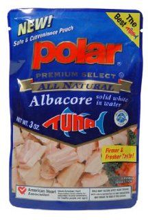 12 Pack Case of 3 oz. All Natural Solid White Tuna Pouch : Tuna Seafood : Grocery & Gourmet Food