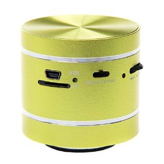 Green 360 degree Vibration Resonance Household Mini Music Speaker for MP3 PC Phones iphone iPad iPod with Remote + FREE Excelvan Card Reader: Computers & Accessories