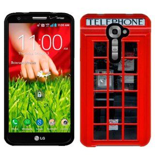 Verizon LG G2 Red British Phone Booth Phone Case Cover Cell Phones & Accessories