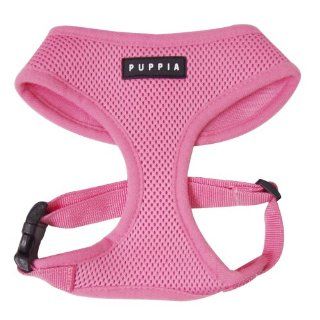 Puppia Soft Dog Harness, Pink, X Small : Pet Leashes : Pet Supplies
