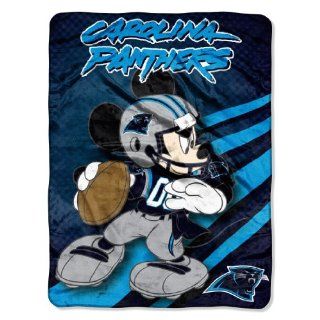 NFL Carolina Panthers Mickey Mouse Ultra Plush Micro Super Soft Raschel Throw Blanket  Sports Fan Throw Blankets  Sports & Outdoors