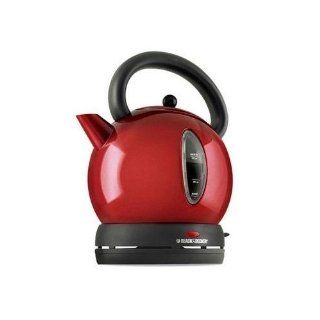 Black & Decker CK1500R Cordless Electric Dome Kettle, Red: Kitchen & Dining