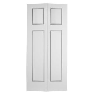 ReliaBilt 3 Panel Craftsman Hollow Core Smooth Molded Composite Bifold Closet Door (Common: 80.75 in x 32 in; Actual: 79 in x 31.5 in)