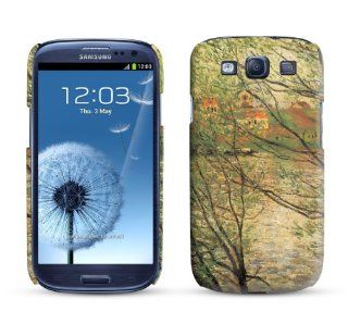 Samsung Galaxy S3 Case Banks of the Seine Island of La Grande Jatte 1878 Claude Monet Cell Phone Cover: Cell Phones & Accessories