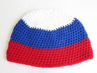 Russia Flag Skull Beanie : Cold Weather Hats : Clothing