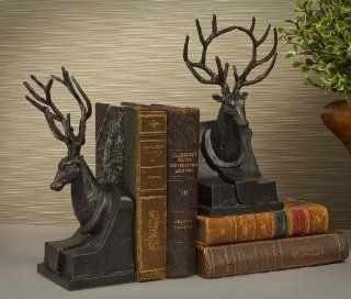 Bookends   Bronze Finished Stag Bookends   Deer Bookends   Decorative Bookends