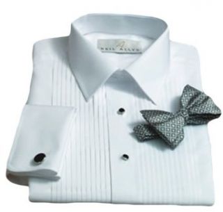 Tuxedo Shirt By Neil Allyn   100% Cotton with Laydown Collar and French Cuffs (15.5   32/33) at  Mens Clothing store: Tuxedo Shirts For Men