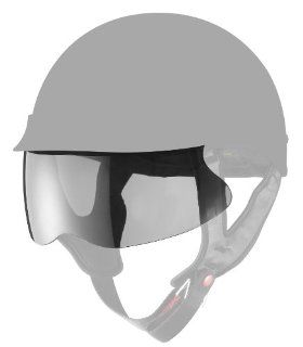 GLX Helmets Half Helmet Shield (Smoke, One Size): Automotive
