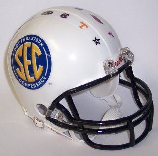 SEC South East Conference Logo Riddell Mini Football Helmet : Sports Related Collectible Full Sized Helmets : Sports & Outdoors