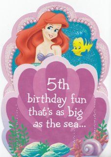 Greeting Card Little Mermaid "5th Birthday fun that's as big as the sea..": Health & Personal Care