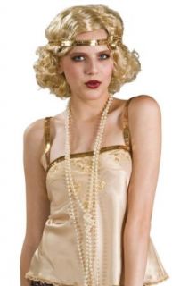 Womens White Pearl Halloween Necklace Adult Sized Costumes Clothing