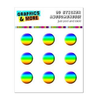 Graphics and More Rainbow Home Button Stickers Fits Apple iPhone 4/4S/5/5C/5S, iPad, iPod Touch   Non Retail Packaging   Clear: Cell Phones & Accessories