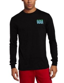 Quiksilver Men's Shakedown Long Sleeve Shirt, Black, Small at  Mens Clothing store